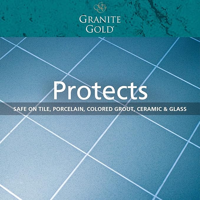 Granite Gold Grout Cleaner Spray with Brush for Stone, Ceramic, Glass & Colored Grout, 64 Fluid Ounces + 24 Fluid Ounces + 4 brushes