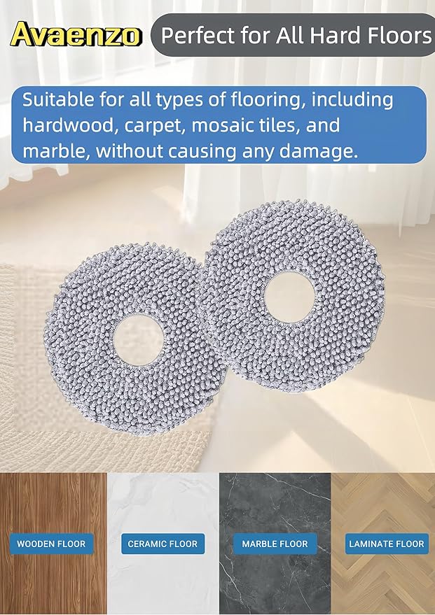 Replacement Mop Pads Compatible with iRobot Roomba Plus 405 505 Combo Robot VacuumRobot Vacuum 6 Mop Cloth