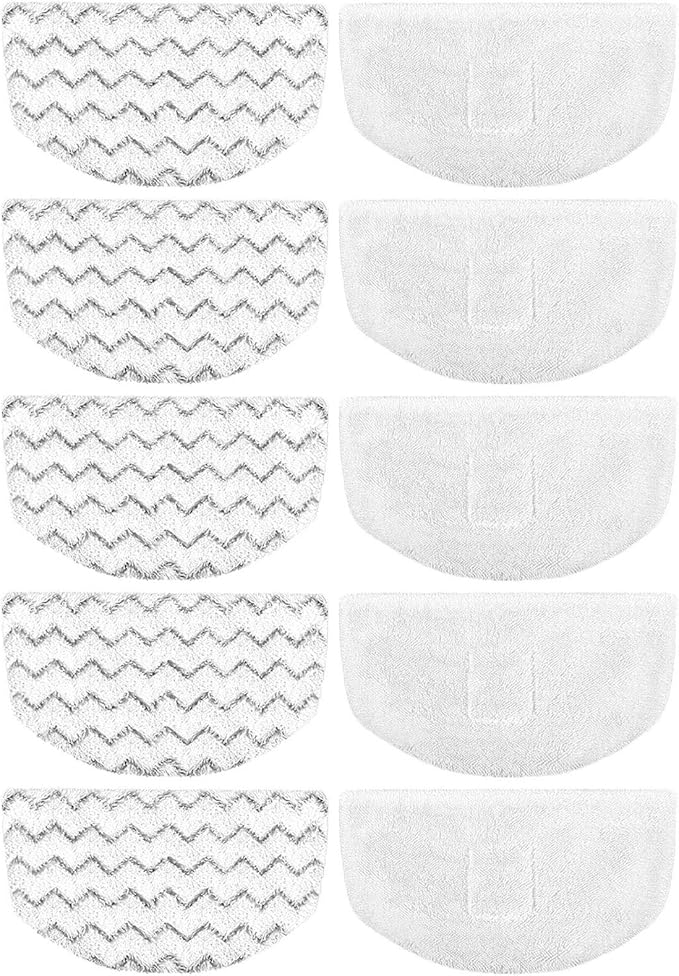 Extolife 10 Pack Steam Mop Replacement Pads for Bissell Powerfresh Steam Mop 1940 1806 1544 2075 2685A 2181 2814 Series, Model 19402 19404 19408 19409 1940A 1940F 1940Q 1940T 1940W B0006 B0017 2075A