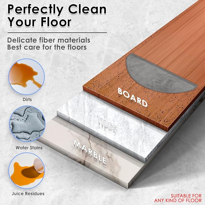 (4 Pack) Q10X5/ Q10X5+ Mop Pads Compatible with Roborock Q10 X5, Q10 X5+ Robot Vacuum Cleaner, Washable Mop Cloth Accessories Kit, Q10X5/ Q10X5+ Mop Pad Refill, Replacement Parts
