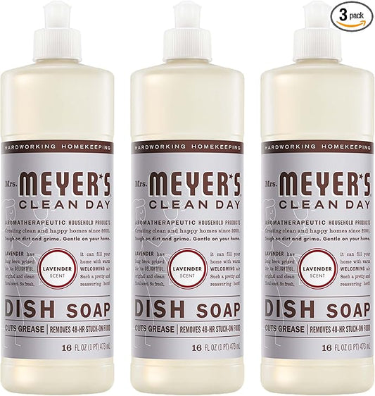 Mrs. Meyer's - Clean Day Liquid Dish Soap Lavender - 16 oz.3 Pack