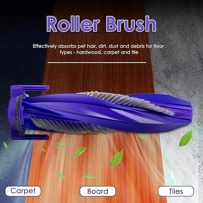 (2 Pieces) Replacement Brush Rollers Compatible for Narwal Freo X Ultra Robot Vacuum and Mop Combo, Replacement Parts Accessory Kit, 2 Brush Rollers