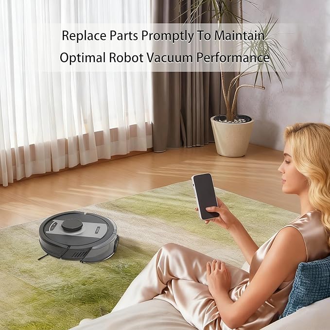 Replacement Parts for Shark RV2400WD RV2402WD AV2610WA AV2630WA RV2400WS UR2450WD Matrix 2-in-1 Robot Vacuum (8 Pack)