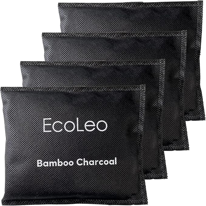 Bamboo Charcoal Air Purifying Bags for PetFusion Dog Waste and Cat Litter Pail. Fresh - Individually Sealed, Odor Absorber Replacement Inserts to Reduce Smell (4 Count)