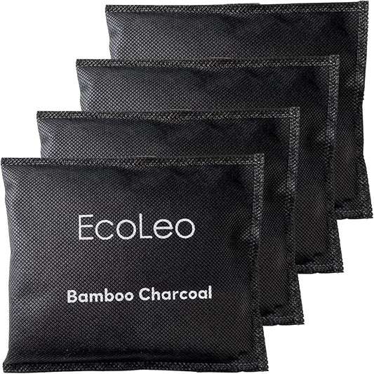 Bamboo Charcoal Air Purifying Bags for PetFusion Dog Waste and Cat Litter Pail. Fresh - Individually Sealed, Odor Absorber Replacement Inserts to Reduce Smell (4 Count)