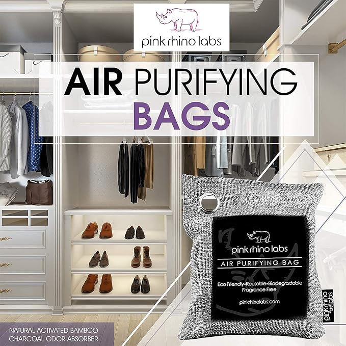 Swedish Dishcloths and Bamboo Charcoal Air Purifying Bag Bundle