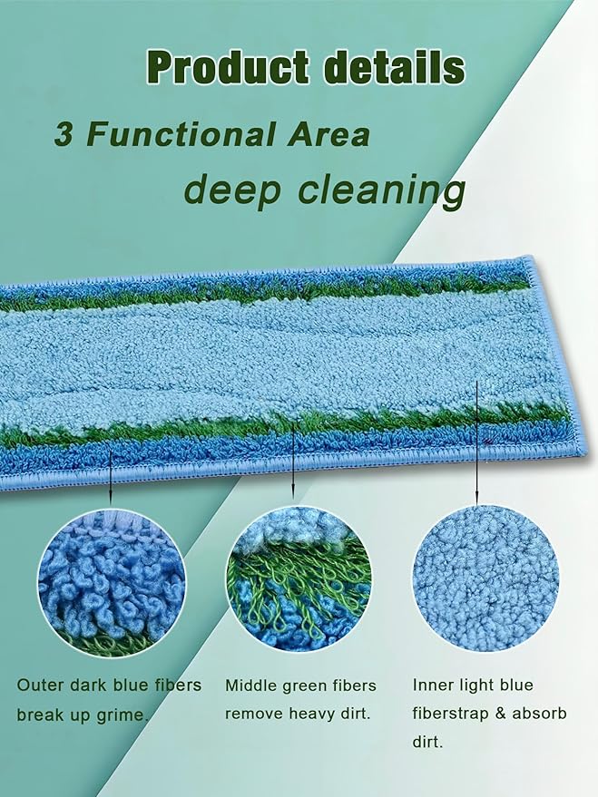 Upgraded M6 Wet Mopping Pads for iRobot Braava Jet M6 Series 6012/6110/6112/6113 Ultimate Robot Mops. Washable & Reusable Microfiber M6 Mop Deep Clean Pads Accessories, 8-Pack