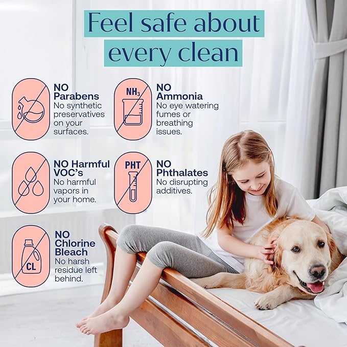 Fab Tab Multi-Purpose & Bathroom Cleaner Refill Tablets - Natural Cleaning Products - All-Purpose Cleaner Tablets - Plant-Based - No Harsh Chemicals - 8x 16.9 Fl oz Bottles (Bottles Not Included)