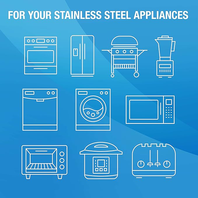 MiracleSpray for Stainless Steel, Cleaning Spray, Removes Fingerprints and Smudges From Oven, Refrigerator, Microwave, Sink, Hood, and Grill, 16 Ounce