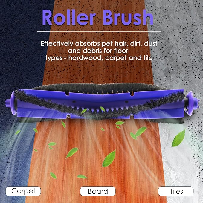 (2 Pieces) Replacement Brush Rollers Compatible with Narwal Freo Robot Vacuum and Mop Combo, Replacement Parts Accessory Kit, 2 Brush Rollers