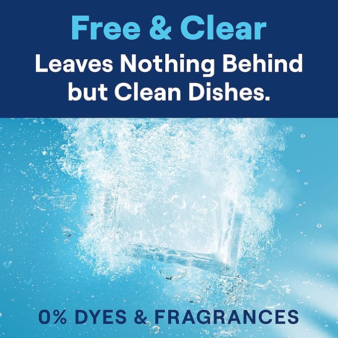 Seventh Generation Dishwasher Detergent Packs Free & Clear Pack of 6 for sparkling dishes Dishwasher tabs, 20 count