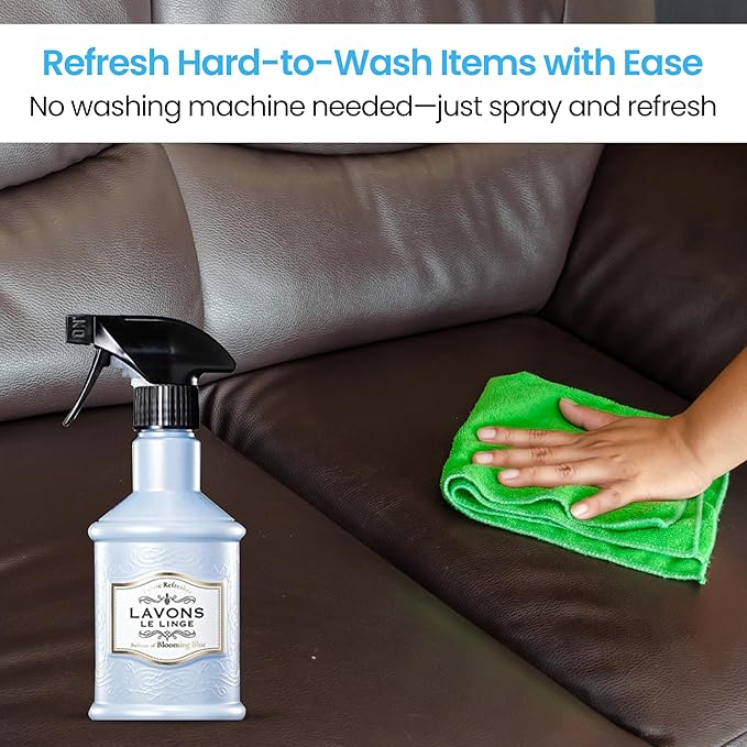 LAVONS LE LINGE Fabric Refresher Luxury Garden, Natural Shoe Deodorizer Spray, Clothing & Clothes Smell Good for Kid, Pet, and Sensitive Skin Made in Japan 12.5Fl Oz/370mL