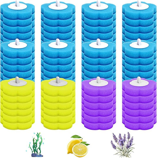 72 PCS Disposable Toilet Brush Refills Pads