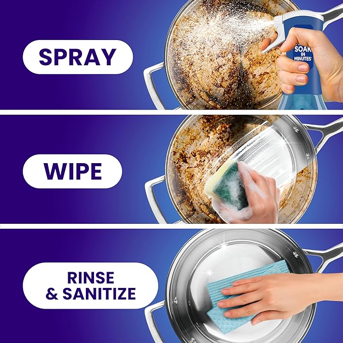 P&G Professional Dawn Powerwash Heavy Duty Dish Spray for Commercial Kitchens, Restaurants, and More, 16 oz (Pack of 6), with 1 Trigger