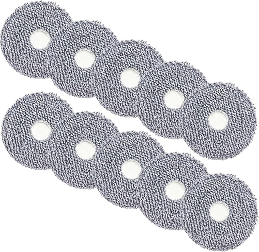 10 Pack Mop Pad Replacement Parts for Roborock Qrevo QV 35A/S5V/ Saros 10R/CurvX/Edge S5A/QV 35S/Saros Z70/Curv S5X/Qrevo S/Qrevo Pro/Qrevo Plus/Qrevo Master/Qrevo Slim/Qrevo Curv/Qrevo Robot Vacuum