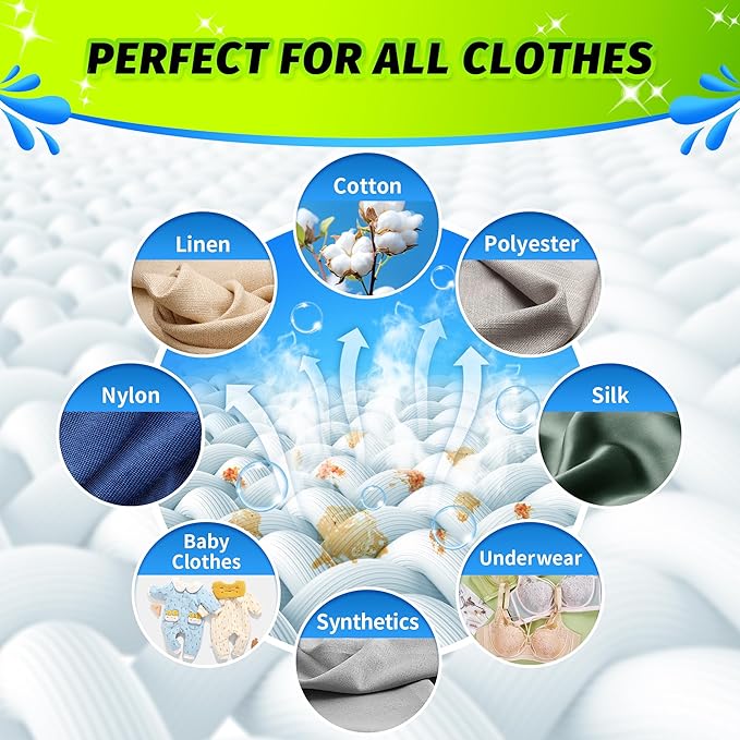 HOMERHYME Laundry Detergent Sheets - Up to 120 Loads (60 Sheets),Unscented,Plastic Free,Laundry Detergent Strips for Travel,Dorms, Home,Apartments,Liquidless Technology,Eco Friendly& Hypoallergenic