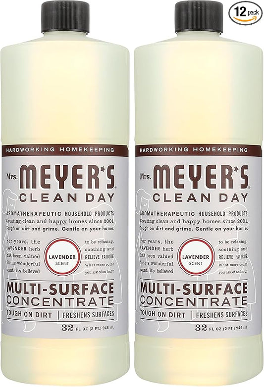 Mrs Meyers Clean Day Multi Clnr Concentrated, 32 Oz (Pack of 12)