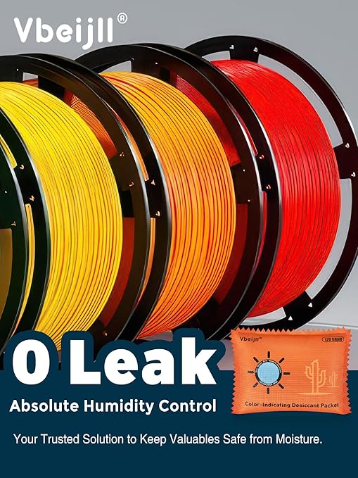 120 Gram (6 Pack) Color-Indicating Desiccant Packs for Storage, Rechargeable Silica Gel Packets, Moisture Absorbers for Storage Bins, 3D Filaments, Cars, Safe, Electronics, Toolboxes