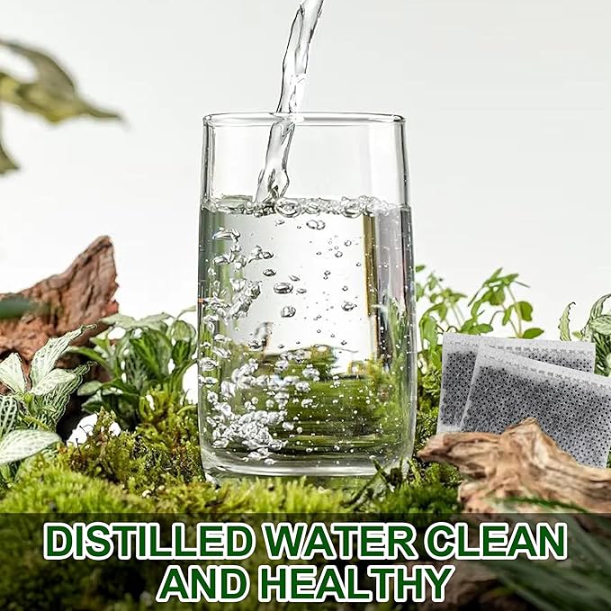 (24 Pack) Distiller Filters – Activated Charcoal Carbon Sachets for Megahome & Countertop Water Distillers