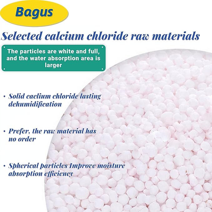 Bagus Hanging Moisture Absorber Bags (12 Pack) - Fragrance-Free Dehumidifier for Closet, Bathroom, RV, Boat & Storage Spaces, Compact Design with 12.5 Oz High-Capacity Absorption