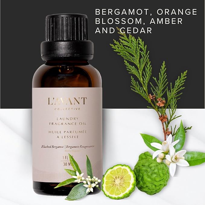 L’AVANT COLLECTIVE | Essential Oils for Laundry | Dryer Balls Scents, Scented Fragrance Essential Oil Drops | Concentrated Fabric Scent Booster for Clothing Care | 1 oz | Blushed Bergamot