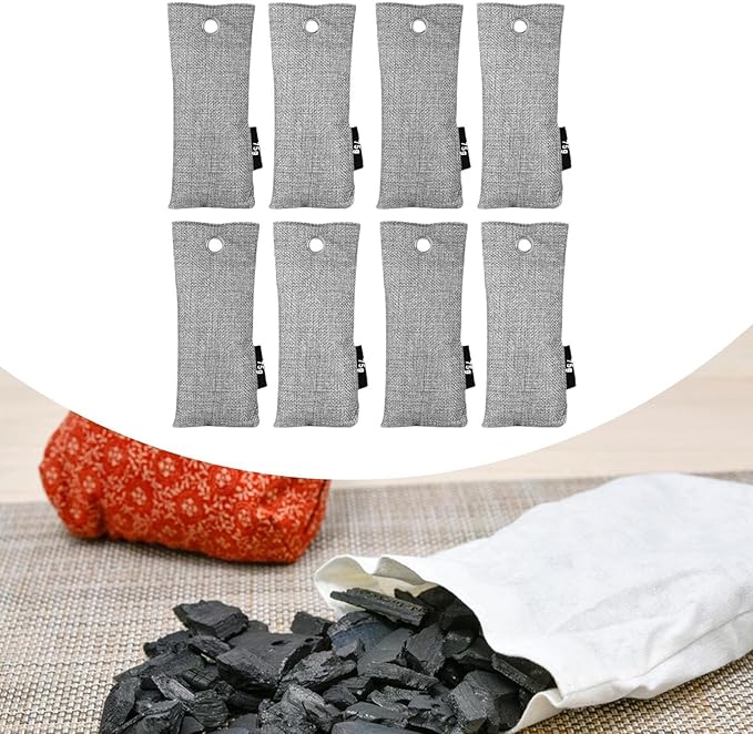 Air Purifying Bags Odor Remover Odor Eliminator Air for Bedroom Kitchen Closet, 8 Bags
