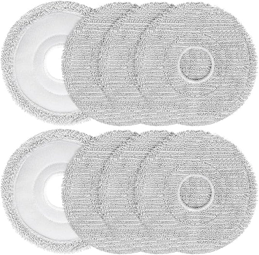 8 Pack Mop Pads for Dreame L40 Ultra/X40 Ultra/X50 Ultra/L50 Ultra/L10S Ultra/ L10s Pro Ultra Heat/L10S Ultra Gen2/L40S Ultra/X30 Ultra/L10 Ultra Robot Vacuum, Spin Cleaning Pads Replacement Parts