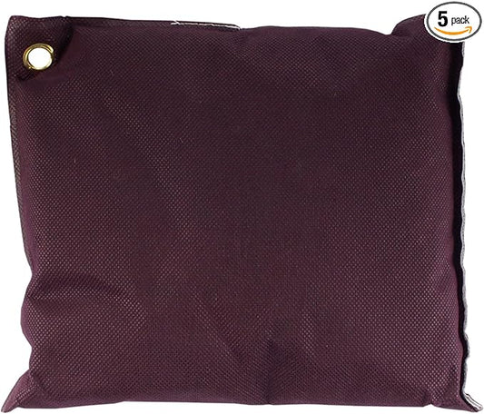 BambooMN Activated Bamboo Charcoal Air Purifier - 500g Burgundy - 5 Bags
