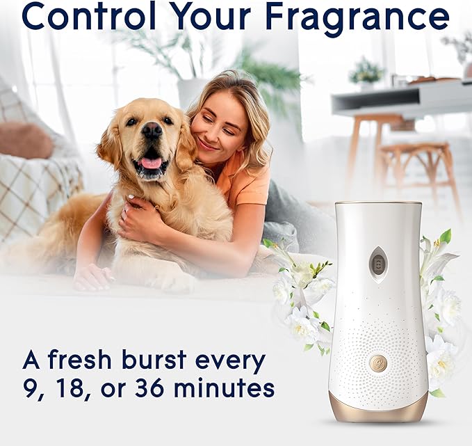 Glade Automatic Spray Refill, Pet Fresh Scent, Scented Air Freshener for Home and Bathroom, 6.2 Oz