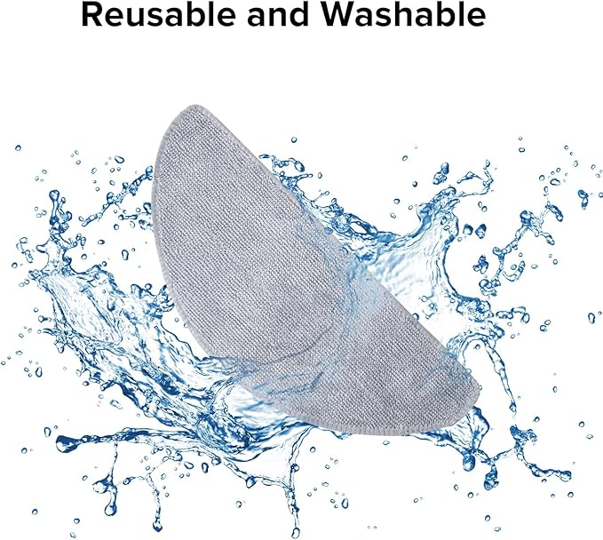 roborock 2 Pack Microfiber Mop Cloths for Q7 M5, Q7 M5+, Q7 L5, Q7L5+ Robot Vacuum Cleaner, Mop Pad Replacement Accessories