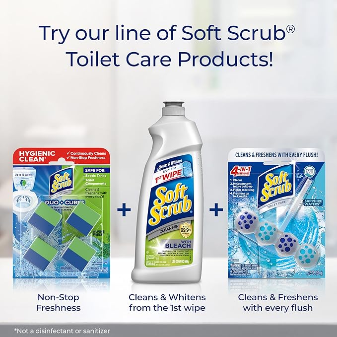 Soft Scrub In-Tank Toilet Cleaner Duo-Cubes, Alpine Fresh, 2 Count