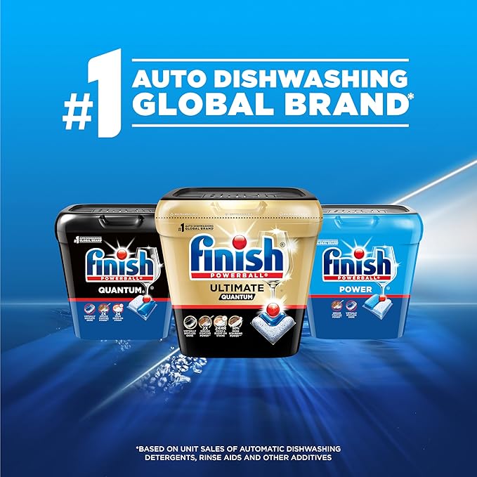 Finish Power Dishwasher Pods, No Pre-Rinse Dishwasher Detergent Soap For Deep Clean & Shine with Degreasing Power, 78 Count