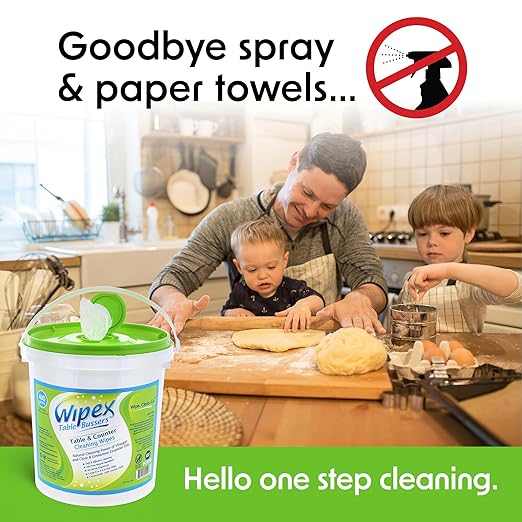 Restaurant Bundle - Get 400ct Wipex Table Bussers Natural Table Wipes and 100ct Individually Wrapped Hand Wipes
