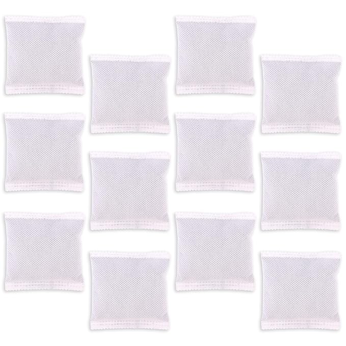 12pcs Carbon Filter Refills for Playtex, 9x7cm/3.54x2.76in Coconut Shell Activated Carbon Odor Absorbing Deodorizer for Diaper Pail Systems Trash Cans Closets & Shoe Cabinets (Gray)