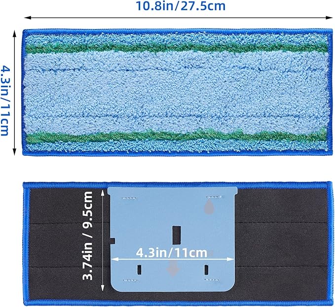 8 Pack Mop Pad for iRobot Braava Jet M6 Ultimate Robot Mop, Upgraded M6 Wet Mopping Pad, Washable Microfiber Replacement Cleaning Pad