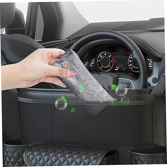 Charcoal Bags Odor Absorber, Activated Charcoal Odor Absorber Natural Bamboo Air Purifying Bags Air Freshener for Home Closet Car Office, 70g, Bamboo