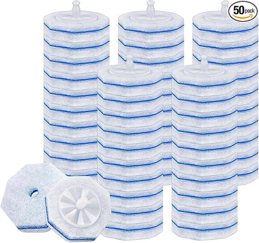 Disposable Toilet Wand Refills for Clorox, 50 Count - Compatible with Clorox Toilet Wand for bathroom Cleaning