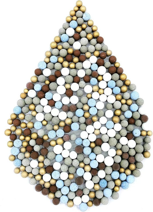 (6pack) Slirceods Replacement Shower Head Beads，for Hard Water, Mineral Stone Beads for Purifying Water, Filters Chlorine and Other Impurities
