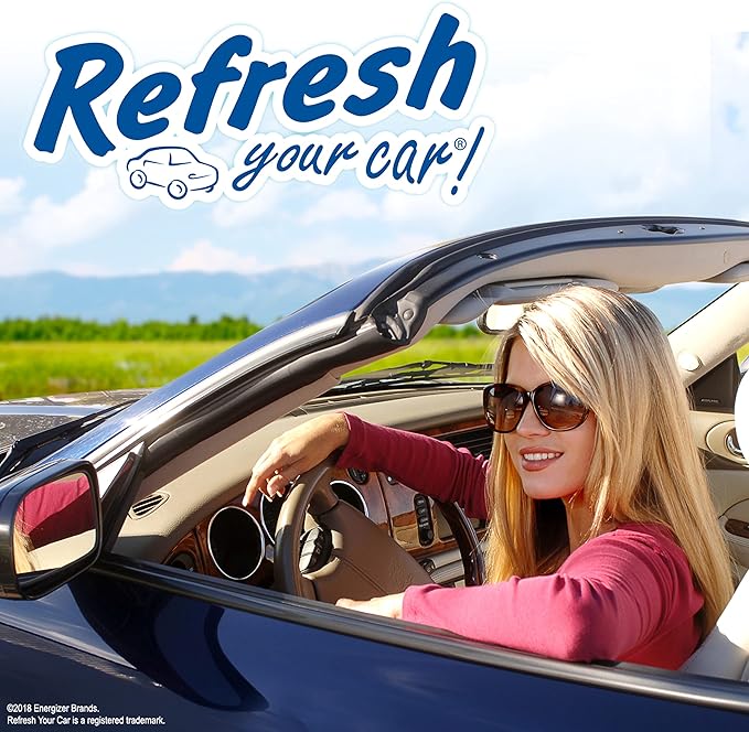 Refresh Your Car Car Air Freshener, Odor Eliminator, Set of 4 Auto Vent Sticks, Very Cherry Scent, Refresh Your Car (Pack of 2)