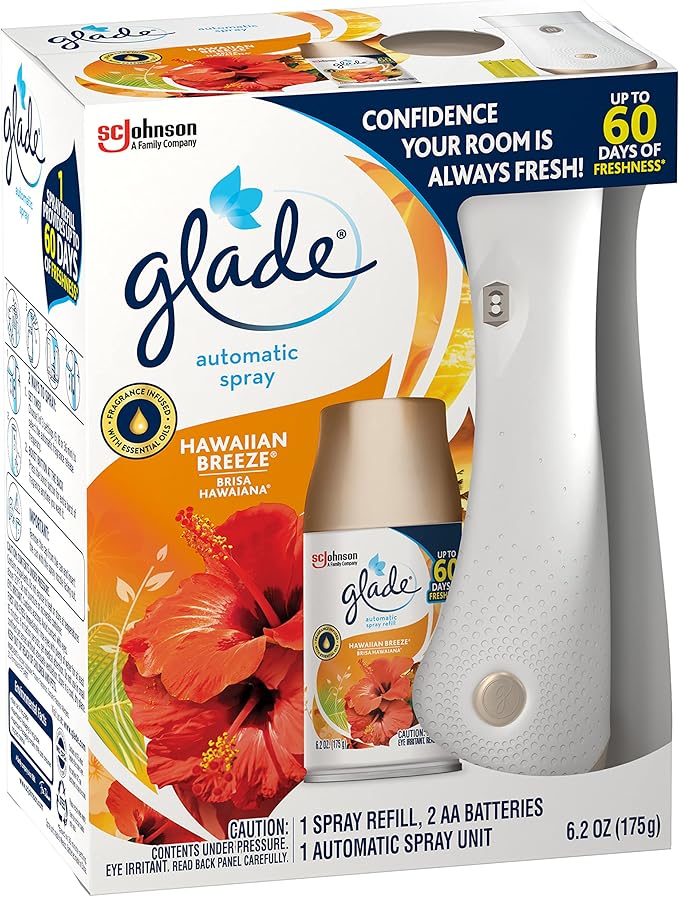 Glade Automatic Spray Air Freshener Starter Kit (6.2 Ounce (Pack of 3))