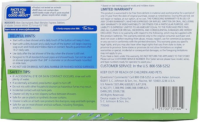 Scrubbing Bubbles Automatic Shower Cleaner, Starter Kit, 34 Ounce