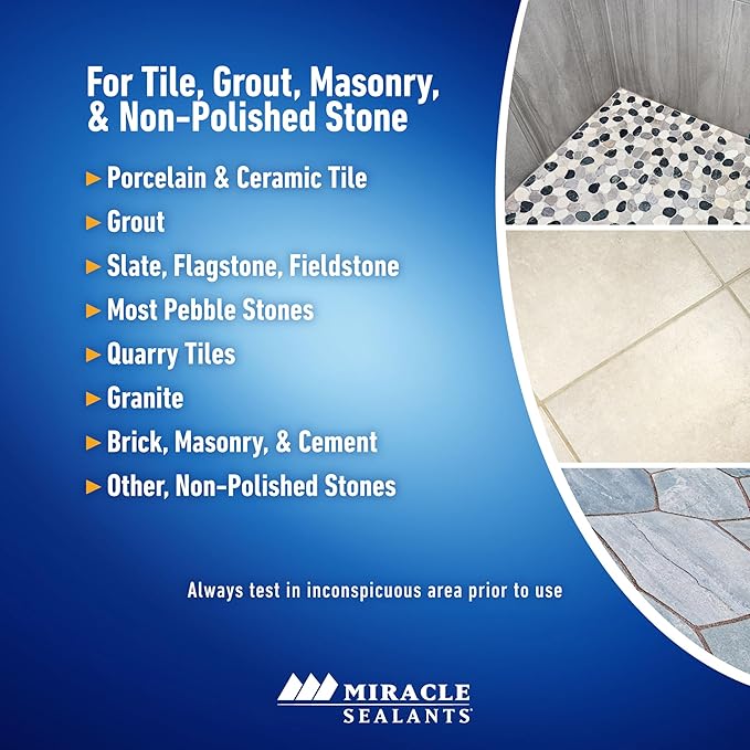Miracle Sealants Industrial Strength Grout Cleaner and Brightener, Quart, 6 Pack