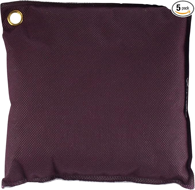 BambooMN Activated Bamboo Charcoal Air Purifier - 350g Burgundy - 5 Bags