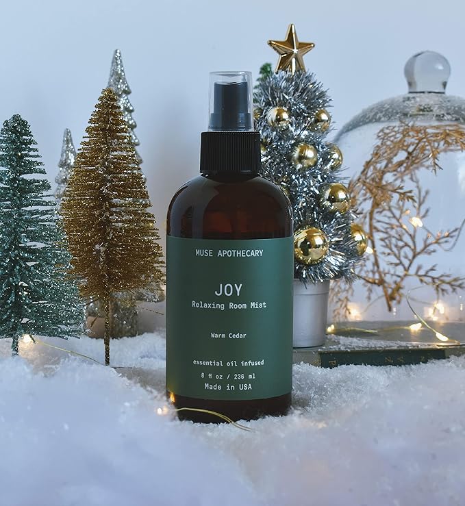 Muse Apothecary Room Ritual - Botanical Collection - Room Spray, Aromatic and Relaxing Room Mist, Air Freshener Spray, Infused with Natural Aromatherapy Essential Oils - 8 oz, Warm Cedar, 2 Pack