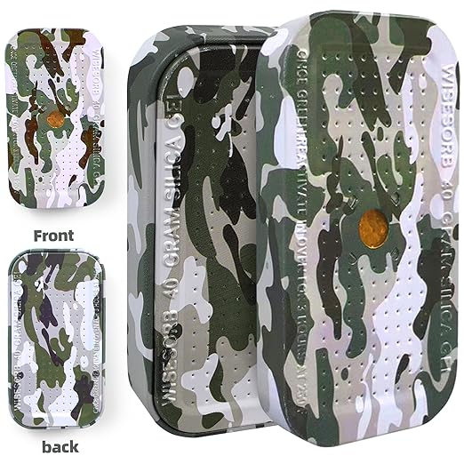 40 Gram Gun Safe Dehumidifier Camouflage, Rechargeable Desiccant Canister Dehumidifier Bags, Reusable Silica Gel Packets Moisture Absorbers for Car, Bathroom, Basement [4PACK]