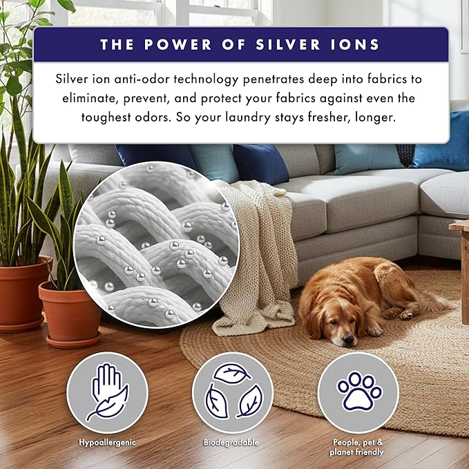 Fabric Spray Odor Eliminator For Home - Powerful, Natural Silver Ion Deodorizing Technology - Clothes, Furniture And Couch Deodorizer Odor Eliminator And Refresher Spray -16.9oz