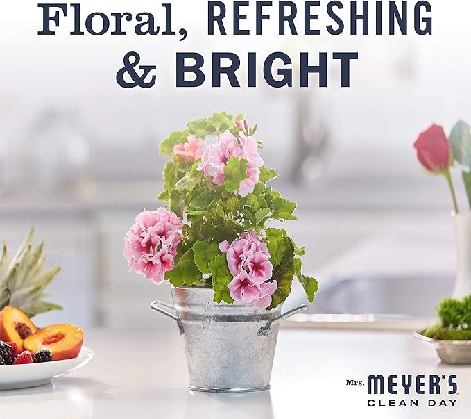 Mrs. Meyers Clean Day Room Freshener, Geranium, 8 Fluid Ounce (Pack of 3)