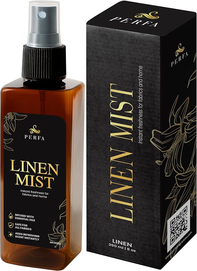 Aromatherapy Linen Spray | Refreshing Linen Spray for Pillows and Sheets | With Odor Neutralizing Formula | Naturally Formulated Fabric Spray for Clothes | Bed Spray for Hotel Use by Perfa