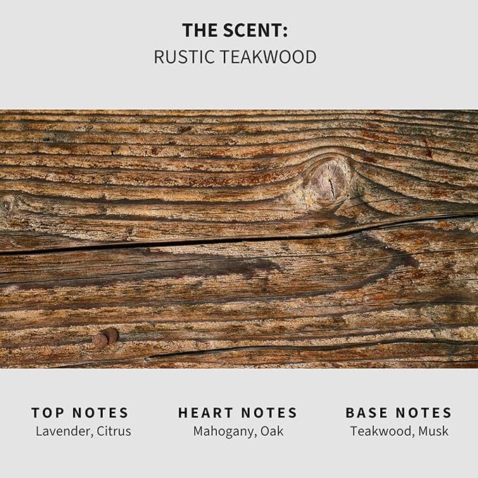 Lapew Rustic Teakwood Scented Mop Soap - Luxury Floor Cleaner Concentrate for Mopping Tile, Laminate, Vinyl & Hardwood | Streak-Free, Low-Foam | 36 oz