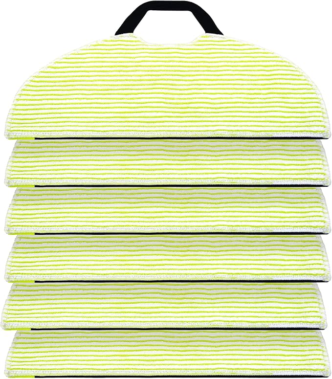 6 Pack Mop Pad for Shark AV2610WA / RV2620WD / RV2610WA / RV2410WD Robot Vacuum, Microfiber Sonic Mopping Pad Replacement Accessory